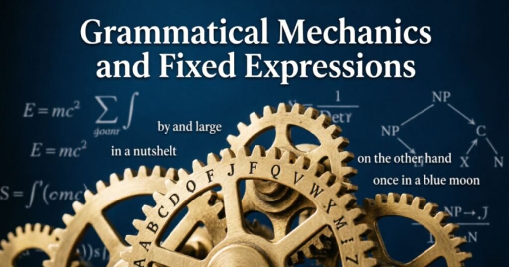 Grammatical Mechanics and Fixed Expressions