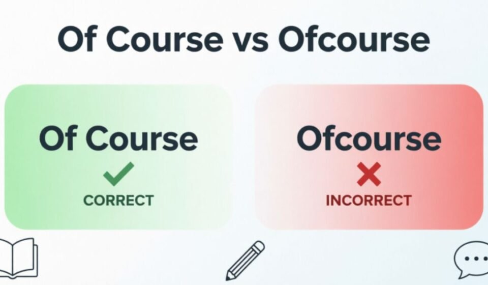 Of Course vs Ofcourse