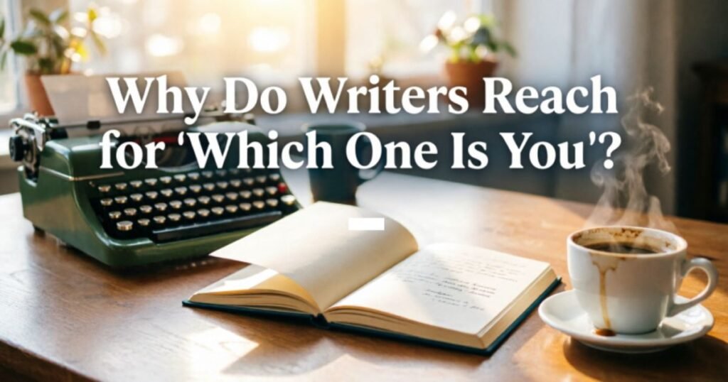 Why Do Writers Reach for Which One Is You