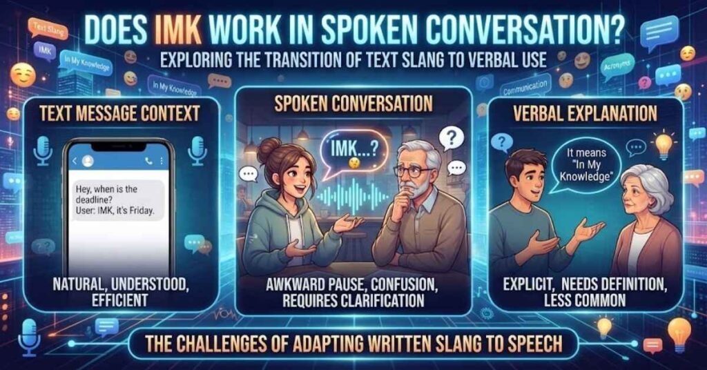 Does IMK Work in Spoken Conversation?