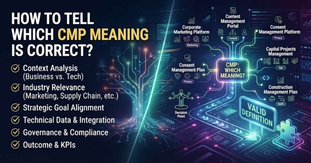 How to Tell Which CMP Meaning Is Correct