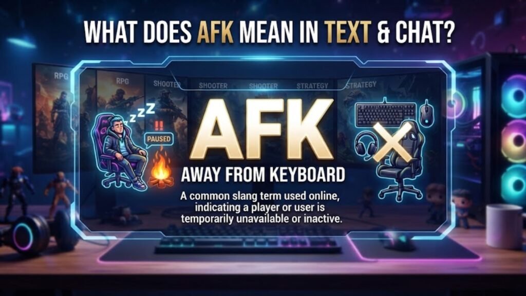 What Does AFK Mean in Text & Chat?