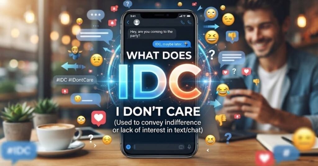 What Does IDC Mean in Text & Chat?