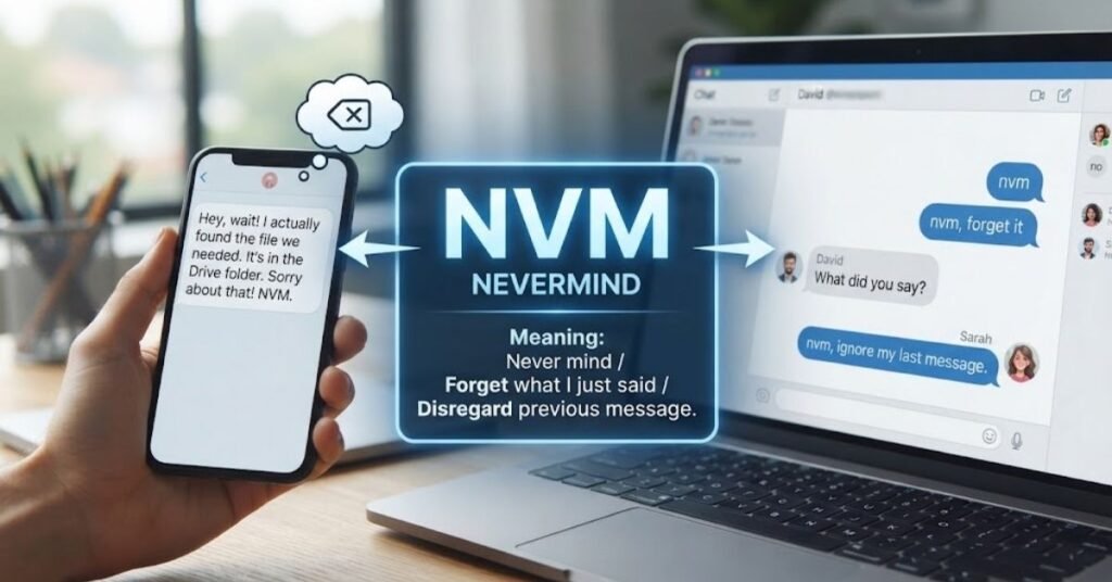 What Does NVM Mean in Text & Chat?