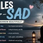 similes for sad