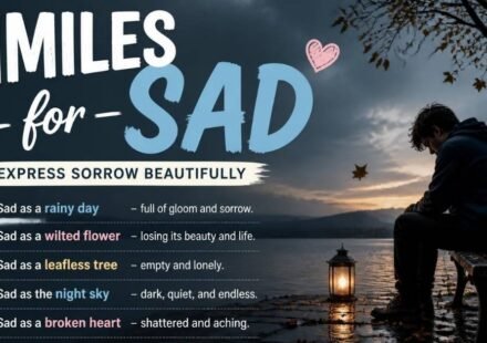 similes for sad