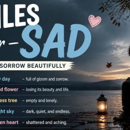 similes for sad