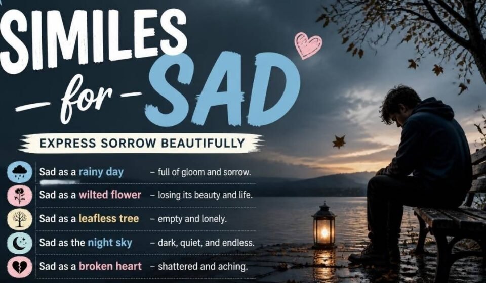 similes for sad