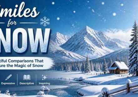 similes for snow