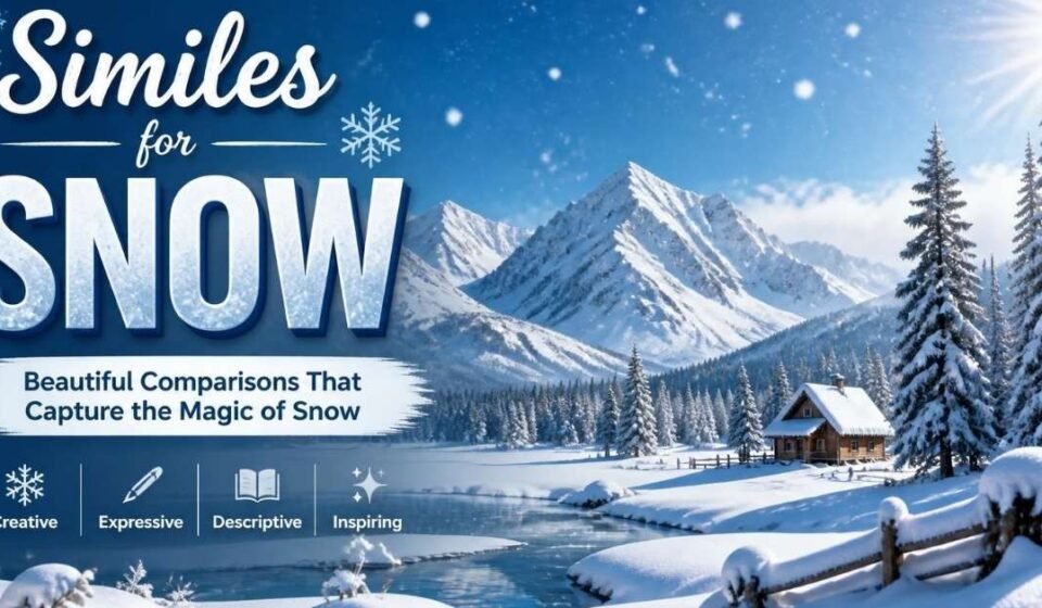 similes for snow
