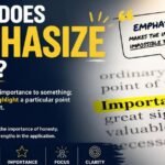 what does emphasize mean
