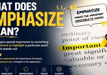 what does emphasize mean