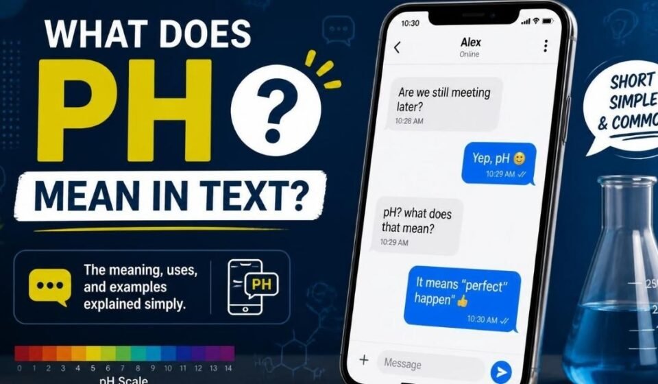 what does ph mean in text